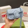 Najwyższej jakości kobiety worki nudne Matelasse Super mini torebki Crossbody Łańcuch na ramię Classic Chevron Quilded Ladies Torebki Macaron Color2023