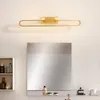 Wall Lamp Northern Modern Copper Mirror Light Art Decoration Acrylic Sconce LED Hallway Wash Platform Bathroom