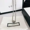 Designer Necklace For Men Women Brand Charm Necklaces Luxury Link Chain Necklaces Silver Slide Pendant Necklaces With Letter