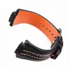 Watch Bands For Sportura SNL029P2-SNL021P1 SNL595P2 SNL017P1 Leather Strap Men's Watchband Bracelet Belt 27mmx15Convex Mouth