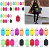 Keychains Lanyards Solid Color Neoprene Sanitizer Holder Outdoor Portable Mini Bottle ER Key Chain Lipstick Drop Delivery Fashion DHP3L