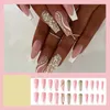 False Nails Manicure Press On French Wearable Diy Medium Length T-Shape Square Head Fake