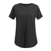 Blusas de mujer N133 S-5XL Sweet Memory Primavera Verano Mujer Blusa Chica Camisa de manga corta Negro Azul Gris Jersey Ropa informal sólida