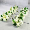 Kwiaty dekoracyjne kwiaty dekoracja ślubna sztuczny łuk wystrój róży piony hortensja mieszanka majsterkowania