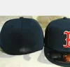 2023 Men's Boston Baseball Fitted Caps NY La Sox B Letter Gorras för män Kvinnor Fashion Hip Hop Bone Hat Summer Sun Casquette Snapback A8