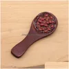 Party Favor Simation Food Wood Spoon Creative Childrens Toy Keychains Diy Kylmagnet Dekorativa hantverk Ornament Drop Delivery Dhcoz