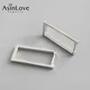 أقراط ASINLOVE REAL 925 Sterling Silver Engetric Hollow Square أقراط للنساء المجوهرات الراقية Ins أقراط الكورية للوصول الجديد