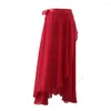 Scenkläder kvinnor vuxen balett lång kjol dans klänning svart röd tutu ballerina sommar justsaiyan