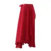 Stage Wear Women Adult Ballet Long Skirt Dance Dress Black Red Tutu Ballerina Summer JUSTSAIYAN