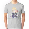 Magliette da uomo Violet Evergarden Anime Shirt Cotton Characters How Old Is MangaOXLY