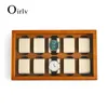 Display Oir Gioielli in legno massiccio per orologio Organizzatore di stoccaggio di gioielli premium in legno 34*20*9,4 cm Box di orologi in legno personalizzabile