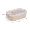 Lunch Boxes Bags Wheat St Box Microwave Bento Boxes Health Natural Student Portable Food Storage Dinner Drop Delivery Home Garden Ki Dh2Fe