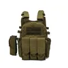 Jaktjackor Män 6094 Multicam Camo Tactical Vest Molle Modular Body Ammo Paintball Combat Militära klädtillbehör