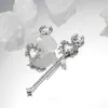 Knot MASW Fashion Jewelry Heart Drop Earrings 2022 New Trend Natural Pearl Chain Asymmetrical Dangle Earrings For Women Gifts