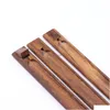 フレグランスランプ天然木製の香スティックホルダーローズウッドトレイアッシュキャッチャーバーナーホルダーホームデコレーションセンサーツールデリードDHUL5