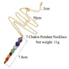 Pendant Necklaces Natural Crystal Stone Colorf Seven Chakra Stones Necklace Yoga Healing Nce Bead Fashion Accessories Drop Delivery Dhsc0