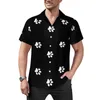 Chemises décontractées pour hommes motif pattes de chien amoureux des animaux chemise de plage été Y2K Blouses homme imprimé grande taille 3XL 4XL