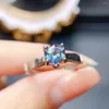 Cluster Rings June Birthstone Ring Alexandrite Hexagon 925 Sterling Silver Women Man Engagement