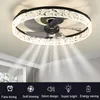 Ceiling Fans Variable Frequency Fan Lamp Invisible Chandelier Restaurant RC