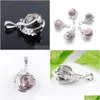 Naszyjniki wisiorka Naturalne wisiorki Rhodochrosad Noundar Ball Bead Dragon Claw Crystal Reiki Chakra Women Dangle Dive N3110 Drop DHZ8E