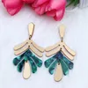 Vintage Boho Plant Plant Acryl Leaf Drop For Women Proste bohemian letnia biżuteria prezenty Bijoux