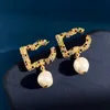 Luxe Letters Hoop Earring DiG Earring Designer For Women Mens Gold Silver Hoops Ontwerpers Sieraden Charm Dangle Ear Rings Orecchini Huggie
