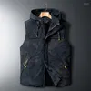 Herrenwesten 2023 Winter ärmellose Jacke Daunenweste Herren warme dicke Kapuzenmäntel gepolsterte Weste Plus OverSizeD 5XL 6XL 7XL 8XL