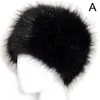 Beanies Beanie/Totenkopfkappen Frauen Winter Kunstpelz Hut Russische Dicke Mode Warme Flauschige Weibliche Elegante Schnee Kopftuch Mädchen GeschenkBeanie/Totenkopf B