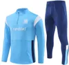 22 23 24 Marseille heren kinder voetbal trainingspak jersey sets Olympique de 2023 2024 om heren voetbalshirts trainingspak trainingspakken jas set survetement voet