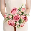 Decoratieve bloemen mode kunstmatige rozenbloem realistische langdurige thuisfeest nep aantrekkelijk