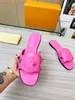 Designer -Marke Pantoffeln mit Box Luxus Sandalen Herren- und Frauenschuhe Kissen bequeme Kupfer rosa Sommer 0409