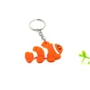 Keychains Lanyards PVC Tropical Fish Marine Animal Cartoon Keychain Hanger Keyring Fashion Accessoires Key Chain Drop levering DHBXE