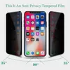 Privacy Glass Protector per iPhone 14 13 12 mini 11 PRO MAX XR XS SE 6 7 8 Plus Anti Spy Peek full cover Pellicola protettiva in vetro temperato all'ingrosso