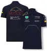 Camisetas masculinas F1 Racing Polo Camisa de verão Equipe Crew Neck Jersey Mesmo estilo Custom Made 476e