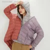 2023 Designer Women Tanks New Autumn and Winter Women Hooded Yoga Suit Fitness Exercise Warm Zipper Down Jacket Luyoga