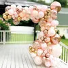 Autres fournitures de fête d'événement Macaron Balloon Garland Arch Kit Joyeux anniversaire Party Decor Kids Baby Shower Latex Ballon Chain Wedding Party Supplies 230523