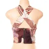 Women's Blouses Sexy Summer Vest Cutout Women Top for Beach Travel