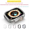 الساعات الذكية 49 مم لـ Apple Watch Ultra 1 2 Series 8 Iwatch 8 9 Smart Watch Marine Wristband Sport Watches Case Ultra Protection Cover