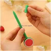 Multifunktion Pennor Creative Fruit Ballpoint Pen Lemon Gel 0.5mm Cartoon Office and School Supplies Drop Leverans Business Industria Dhavh