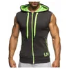 Camisetas sin mangas para hombres Verano Hombres Camisetas sin mangas Sin mangas Culturismo Sudadera con capucha Tops Entrenamiento Sólido Chaleco delgado Camiseta Casual Sudadera con capucha Chalecos MY359 230522