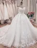 Luxury Engagement Wedding Dress 2023 Chapel Train Off Shoulder Lace Appliques Bridal Gown Vestidos De Novia Custom Made Robe De Mariage