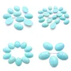 Loose Gemstones Turquoises Stone Flat Back Oval Cabochon 18X25X6Mm Cab No Drill Hole Jewelry Making U3238 Drop Delivery Dhbjv