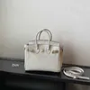 Bag Platinum Litchi Grain Tote echte Leder-Top-Schicht Kuh Leder Handtasche reine Leder Frauen Mode vielseitige Schulterkreuz-Körper Mode