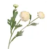 Dekorativa blommor 3-huvud Artificial Peony Fade-Resistent Flower Arrangement Po Props Scenlayout Faux Silk for Wedding Garden Decor