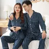 Mäns sömnkläder Par Pajamasdräkt Silk Satin Pyjamas Lover Set Short Button-Down Pyjamas Pijama Women Men Loungewear Plus Size