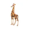 Broches Broches Exquis Créatif Girafe Strass Pépinière Femmes Écharpe En Soie Vêtements Pépinière Pin Accessoires G220523