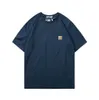 2023 Europees en nieuw mode -t -shirt Tooling -merk Carhart Pocket Plain Sheeves Short Tee Tee American versie Ademend ontwerp 606ess