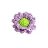 Nouveau 5 cm marguerite fleurs broche Mini laine tricot fleur collier broches Crochet Badge femme mariage bijoux cadeau