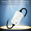 Miboxer WL5-WP Waterfroof 5 In 1 2.4G WiFi LEDコントローラーDC12-36VシングルカラーデュアルホワイトRGB RGBW RGB+CCTストリップ用