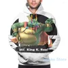 Felpe con cappuccio da uomo Felpe Felpa da uomo per donna Divertente SUPER SMASH BROS ULTIMATE - 67 KING K. ROOL Stampa Casual Felpa con cappuccio StreatwearUomo